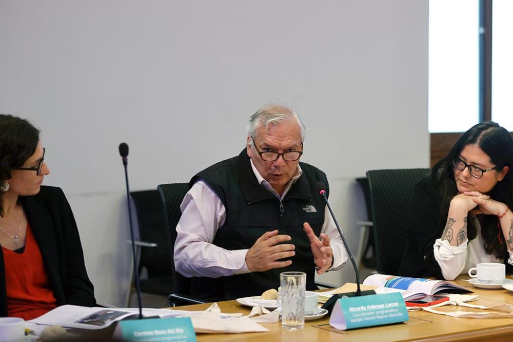 En la imagen podemos ver a Ricardo Fábrega, coordinador del programa del candidato Harol Mayne-Nicholls